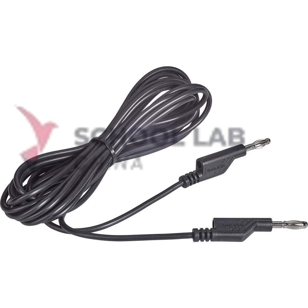 4mm Stackable Plug Leads Economy: Black, 1000mm - Pack of 5